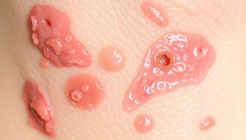 Oozing in Eczema
