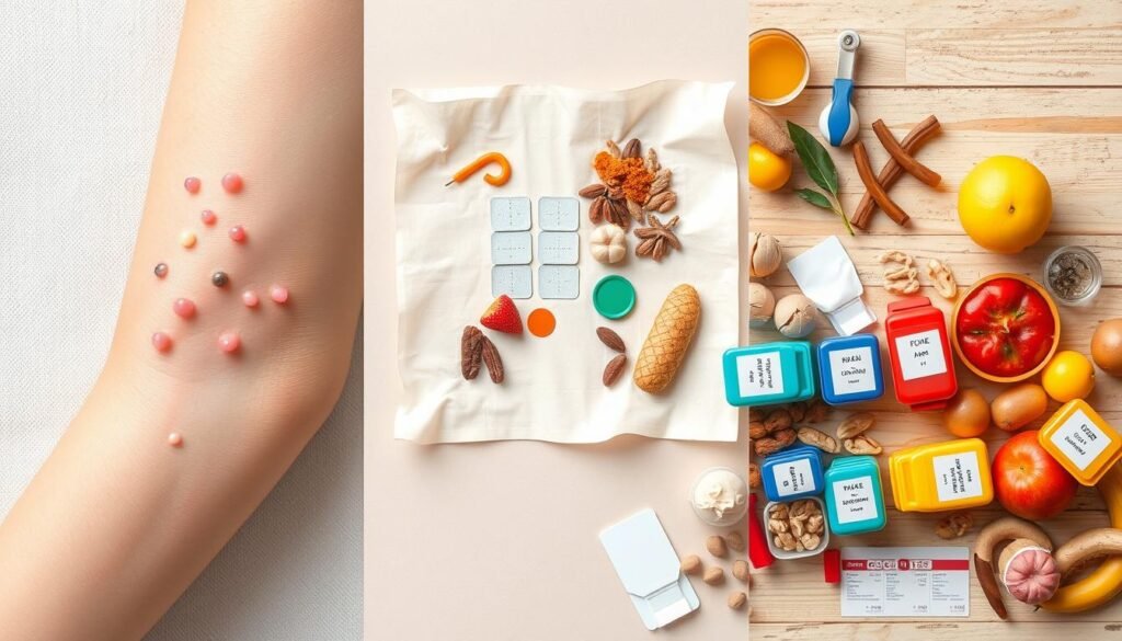 Types of Allergy Testing: skin prick test, patch test, food allergy testing