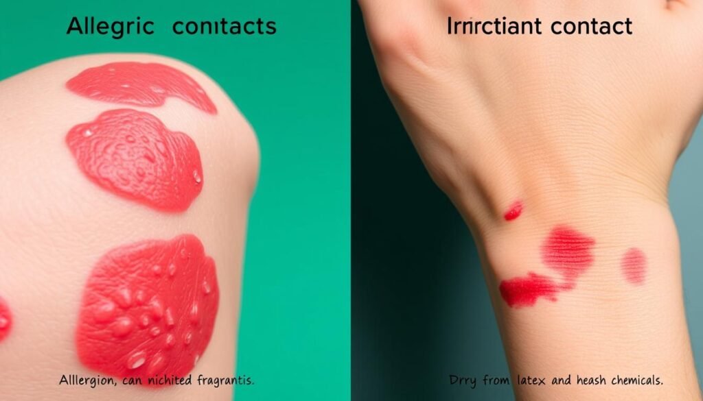 differences between allergic vs irritant contact dermatitis